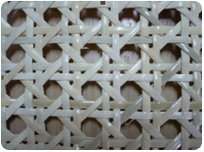 Bleached C grade rattan cane webbing