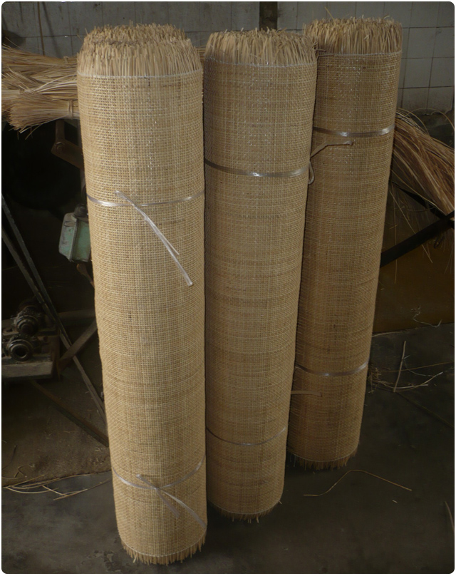 36" x 50 feets of the rattan  6x6 square mesh Natural