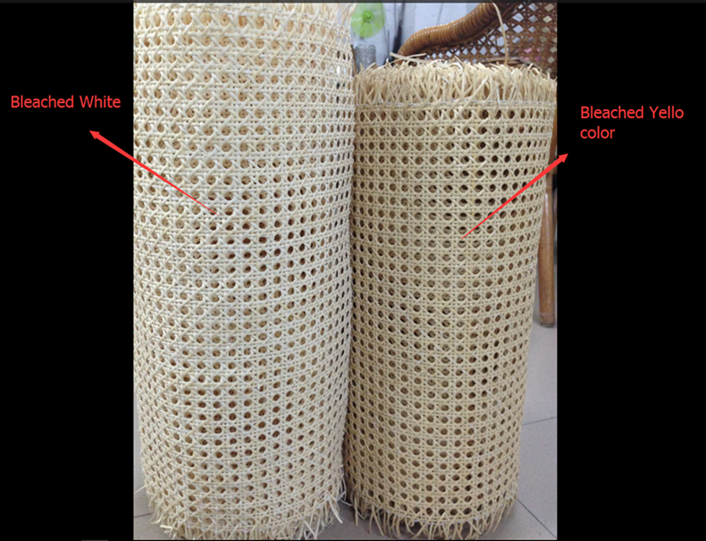bleached rattan webbing