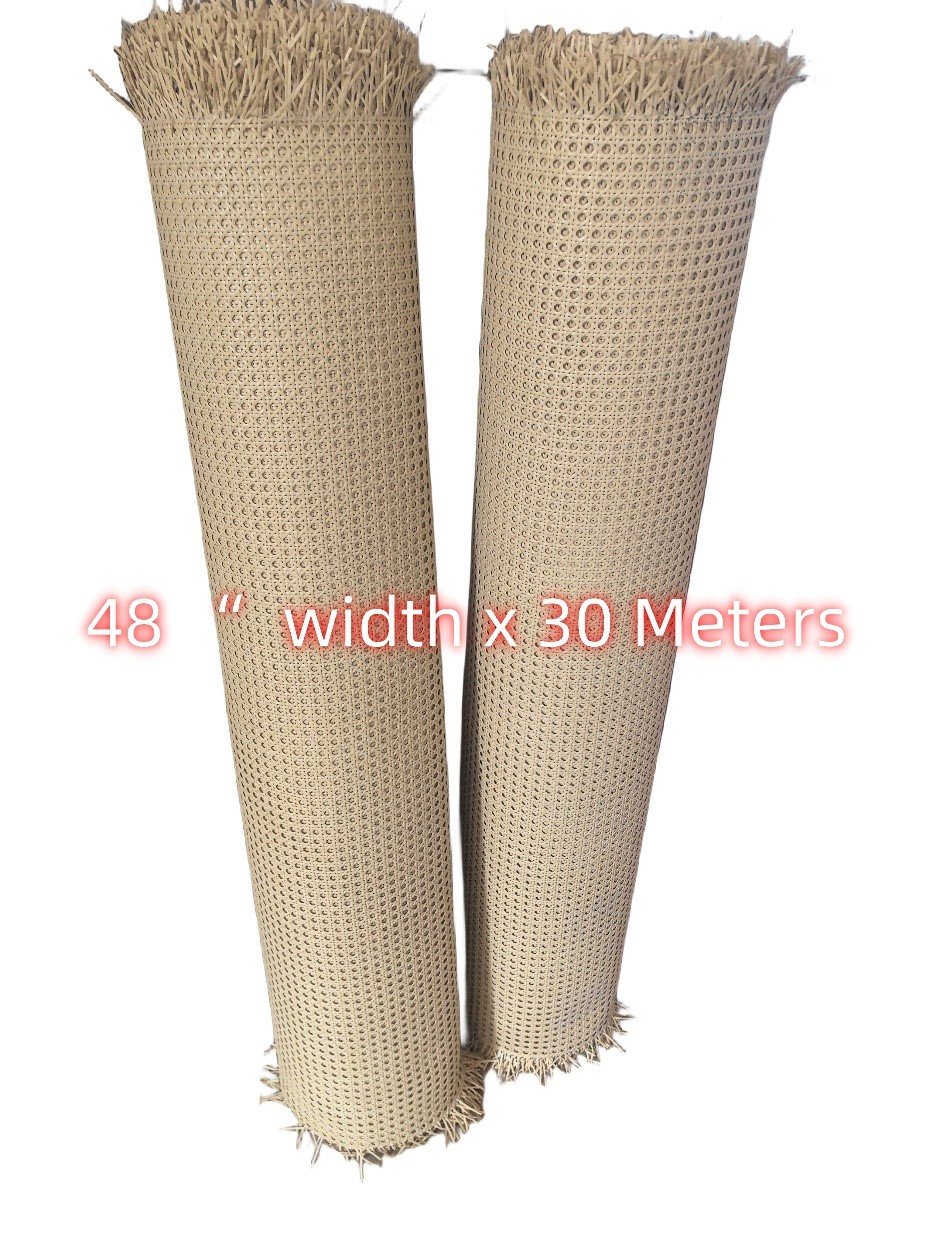 48inch width x 30meters pvc cane webbing