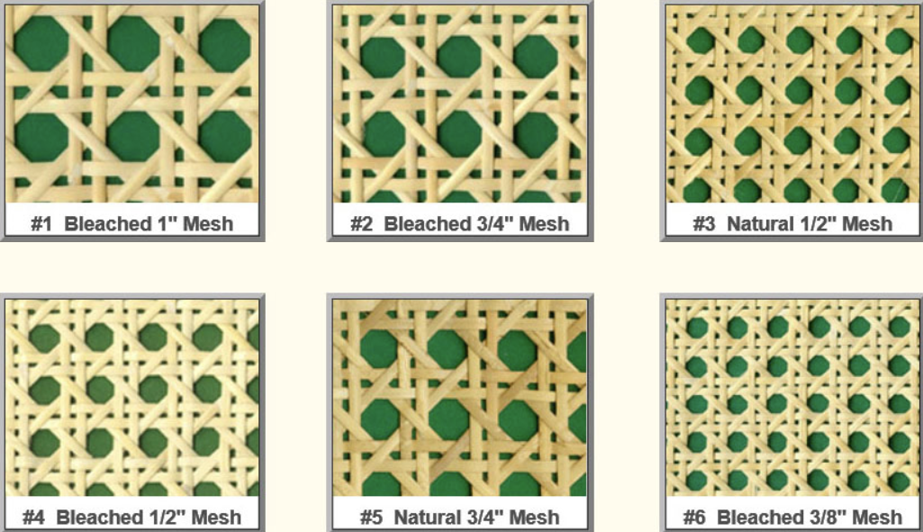 different size rattan cane webbing roll