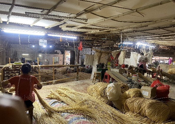 rattan cane webbing production step----------5