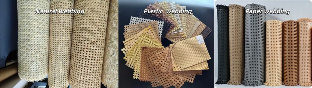 natural plastic paper webbing selection