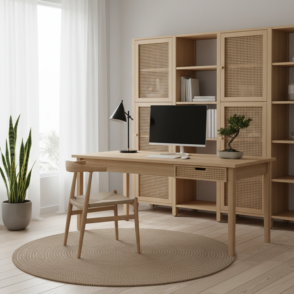 Collage of 10 Japandi style IKEA hacks