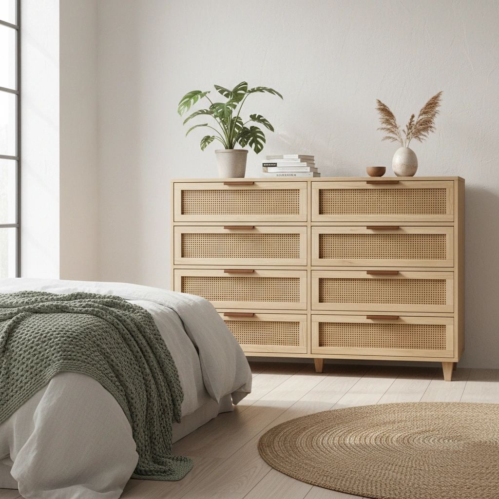 IKEA Rattan Hacks for a Boho-Chic Home 12