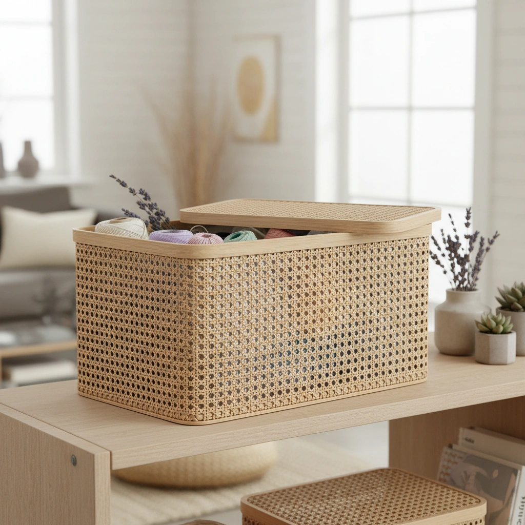 IKEA Rattan Hacks for a Boho-Chic Home16