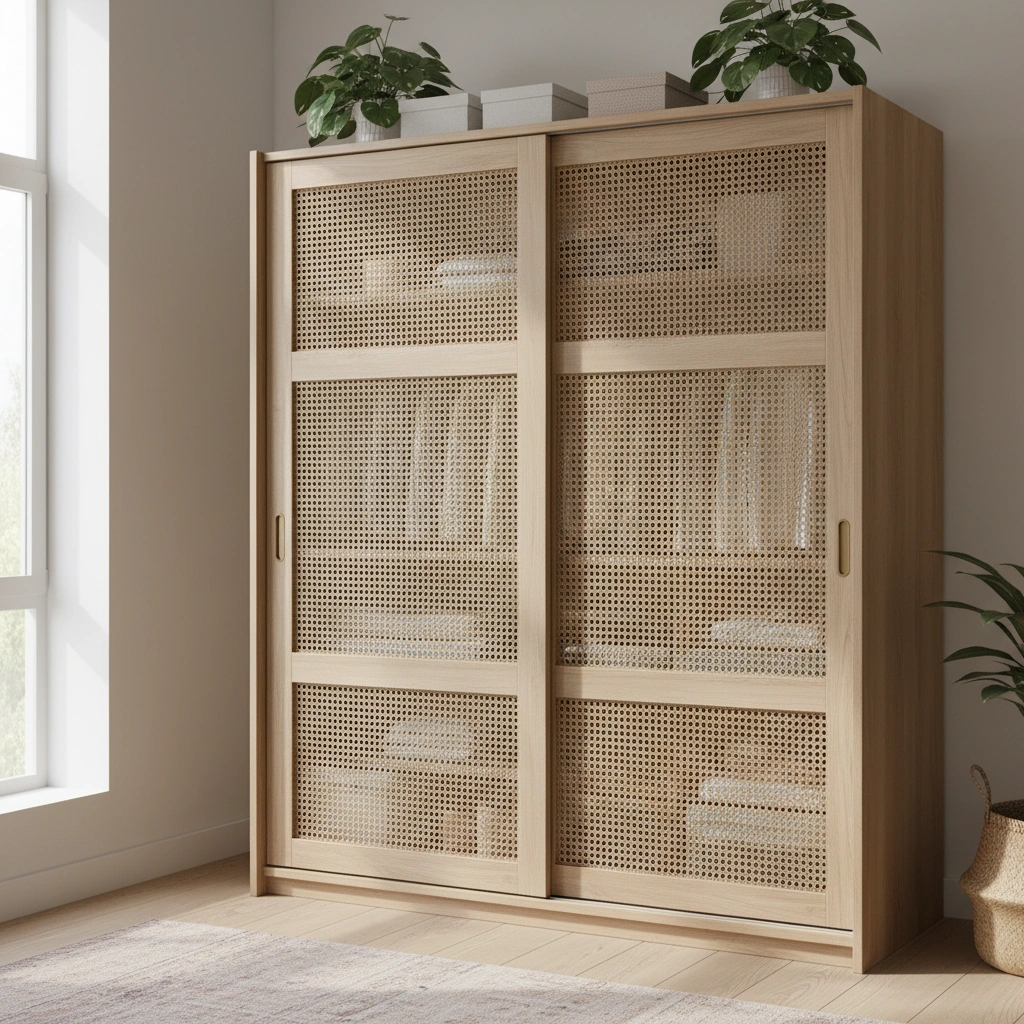 IKEA Rattan Hacks for a Boho-Chic Home17