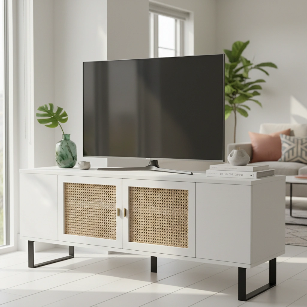 Transforming the IKEA BESTÅ TV Unit with Cane Webbing