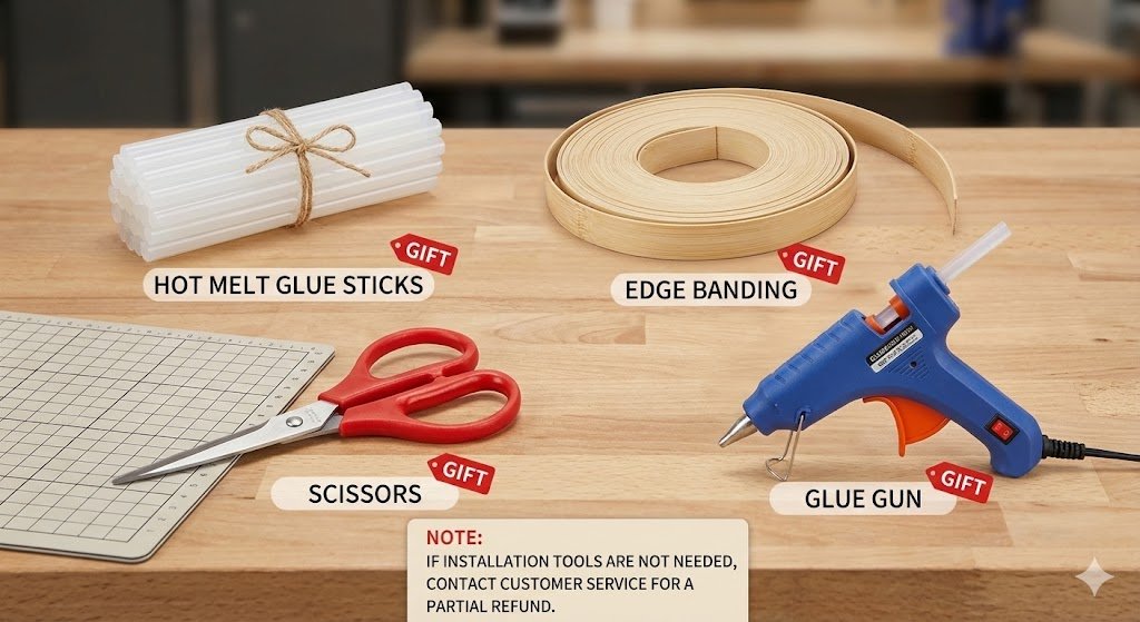 DIY tool for rattan webbing for cabinet door