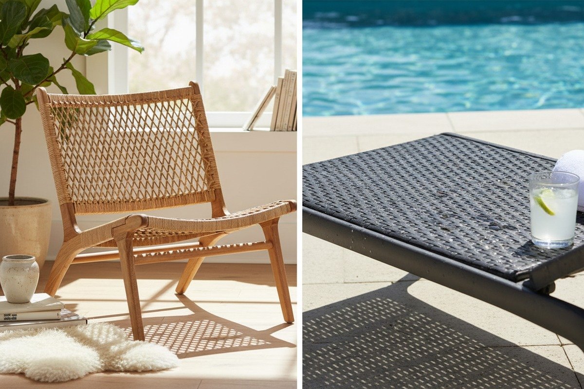 Comparison between natural Indonesian rattan and synthetic PE webbing for indoor and outdoor furniture (ID#2)