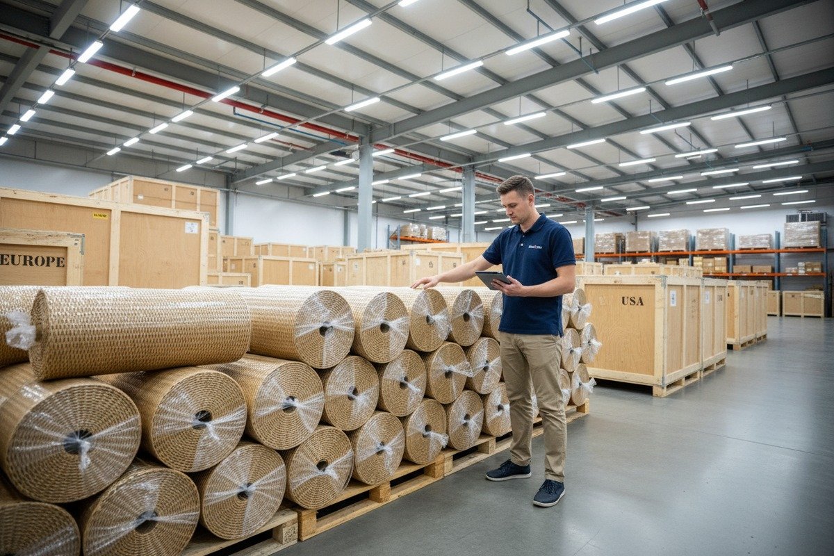 Cost-to-quality ratio comparison for bulk imports of natural and synthetic rattan webbing materials (ID#3)