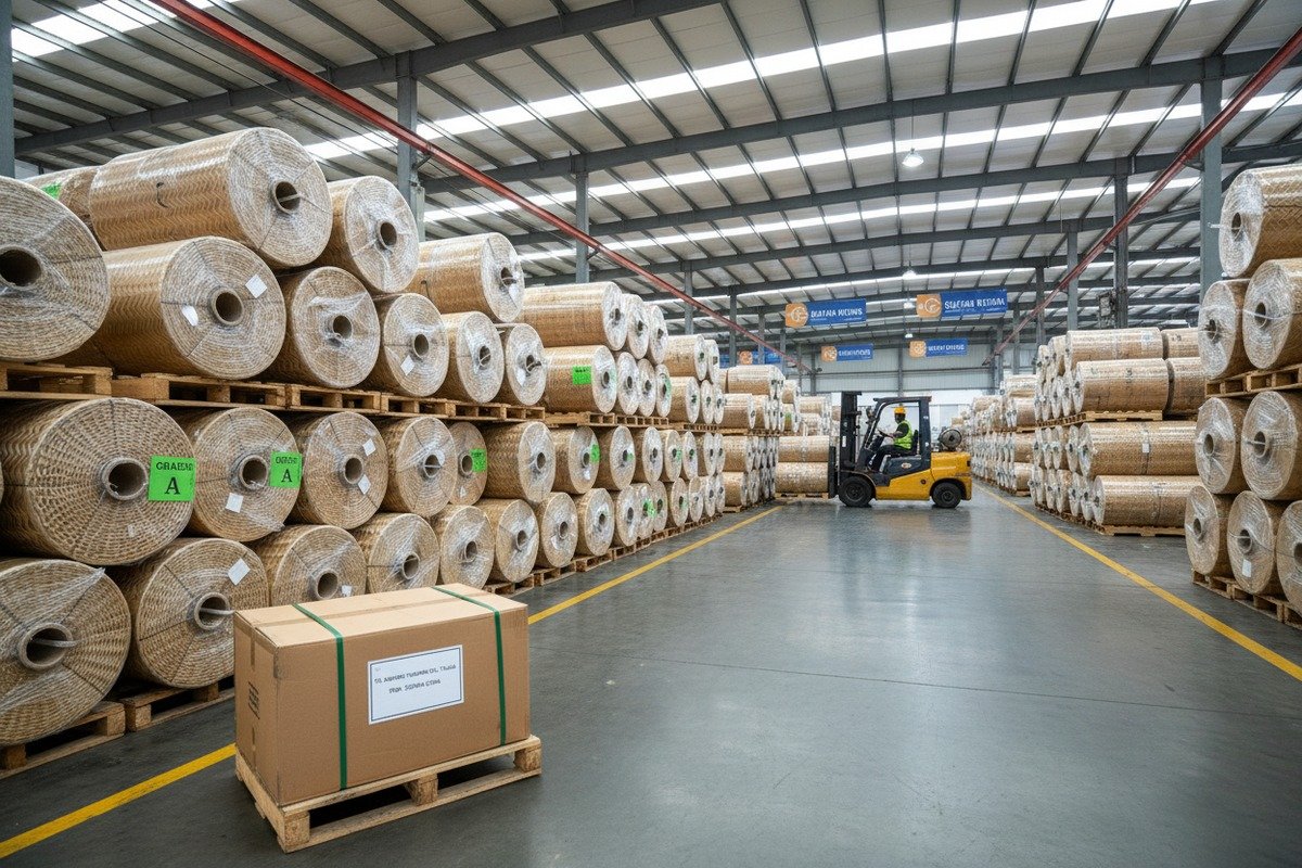 Export quality Grade A rattan cane webbing with uniform color and anti-mold treatment (ID#4)