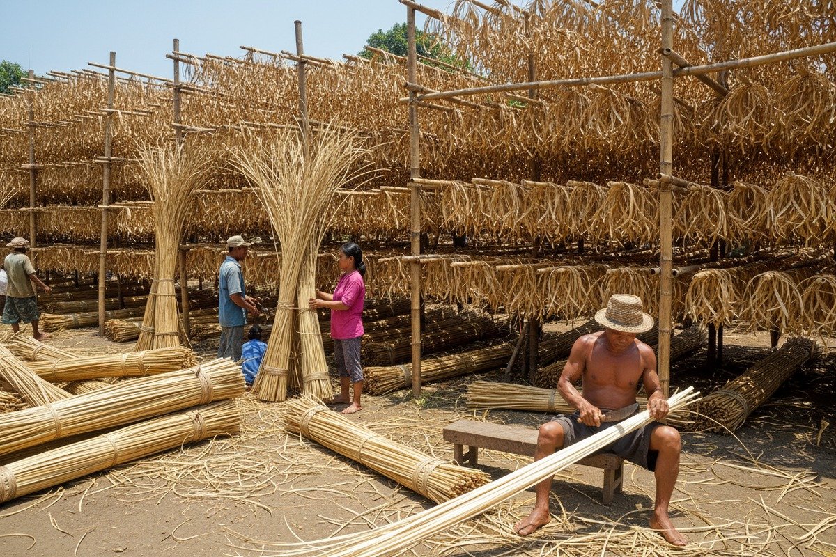 Calidad de ratán Grado A High quality Grade A rattan cane webbing with uniform thickness and smooth surface (ID#3)