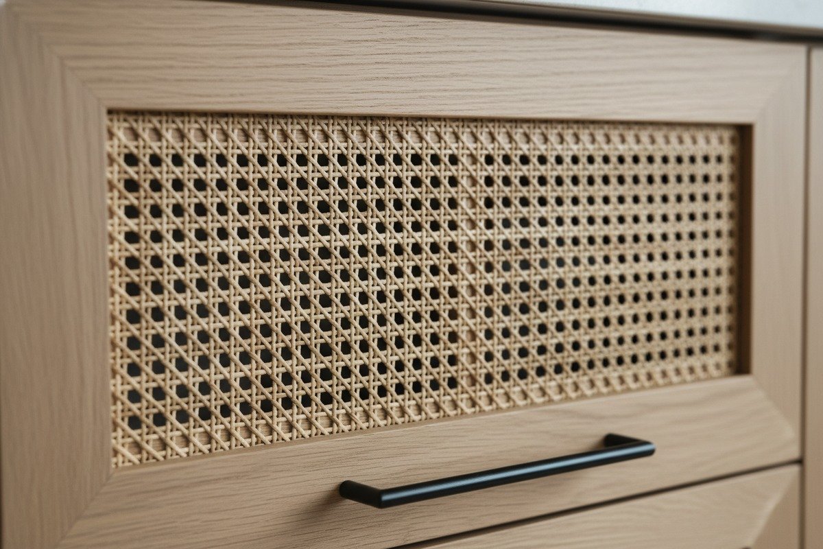 Ensuring Rattan Product Quality Quality control steps for lower-grade rattan including soaking webbing and using plywood backing (ID#4)