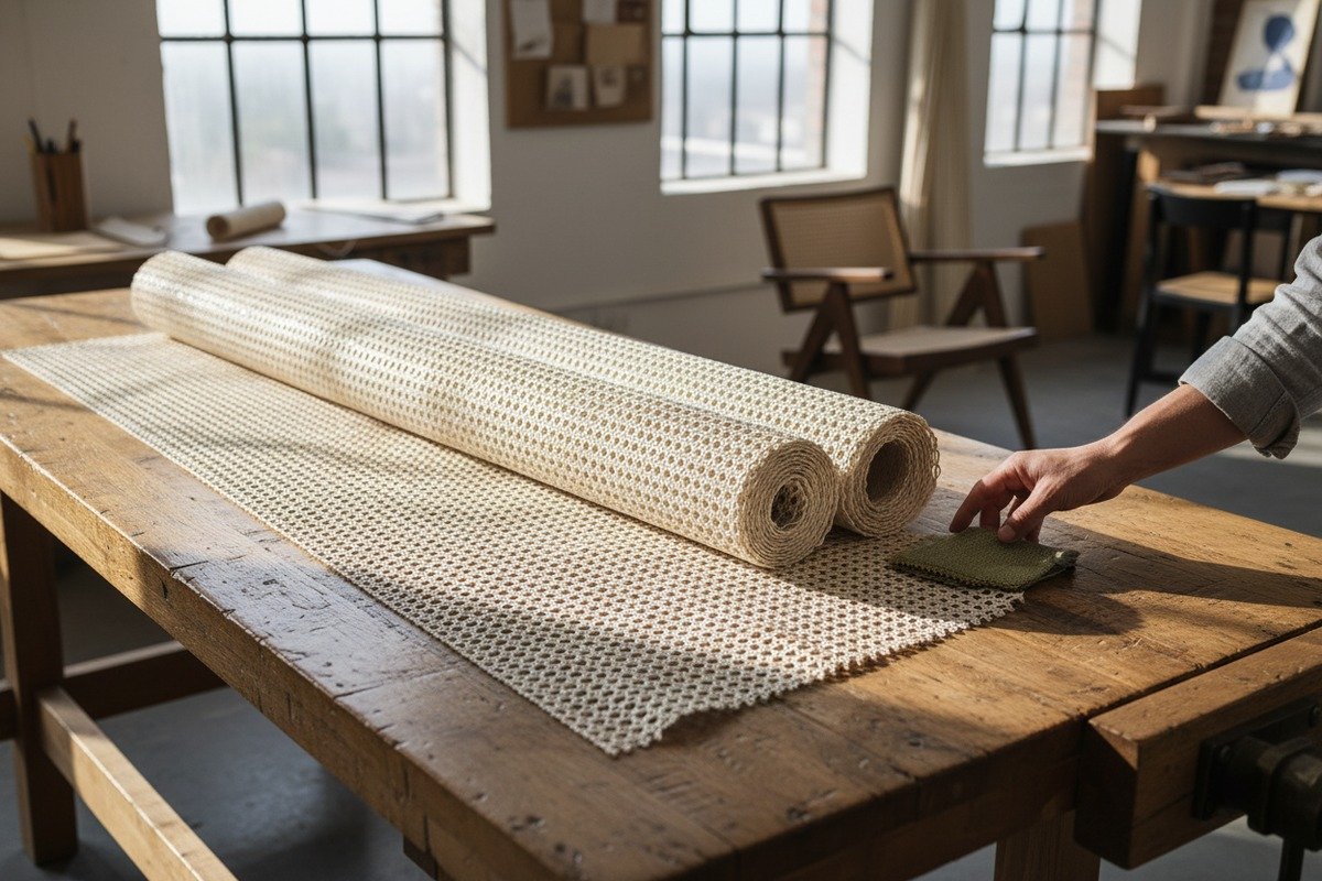 Pros and cons of using bleached rattan cane webbing for furniture projects (ID#1)