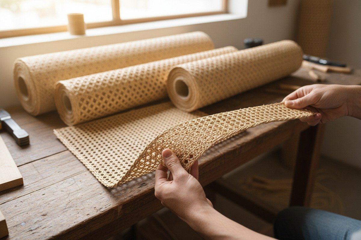 Factors determining the toughness and flexibility of natural rattan cane webbing material (ID#1)