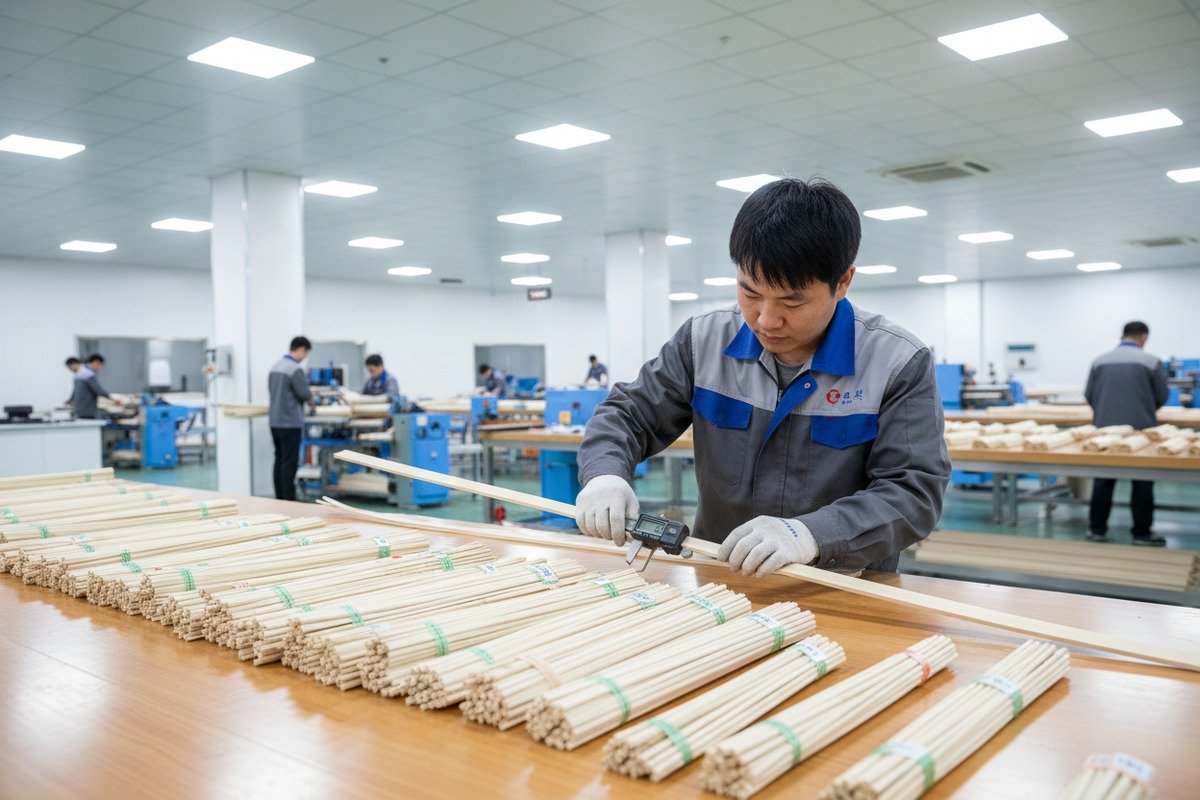 Rigorous grading process ensuring uniform width and thickness for durable rattan furniture webbing (ID#3)