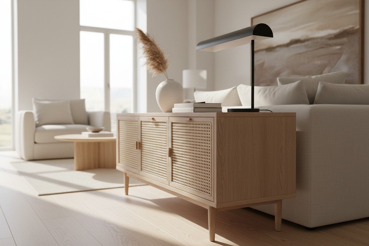 Consistent Bleached Rattan Color Ensuring consistent color quality in bleached rattan shipments through production batch samples (ID#5)