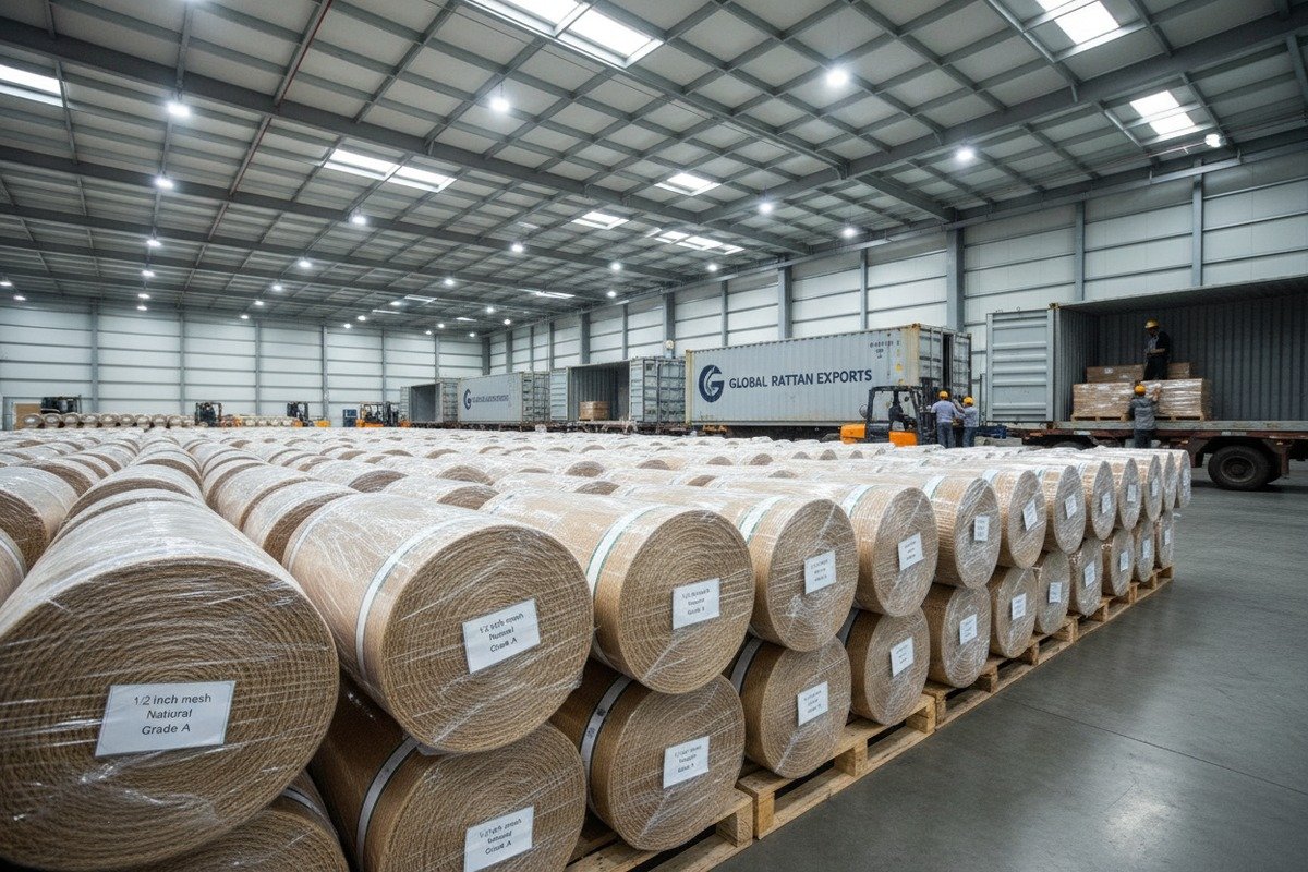 Reliable one stop supplier for bulk half inch mesh rattan materials and exports (ID#5)