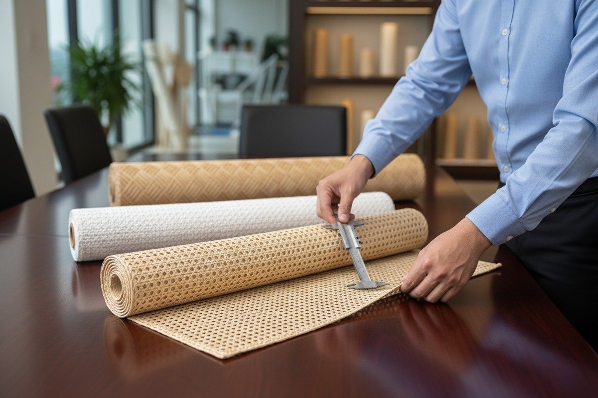 Choosing Grade A rattan cane webbing with uniform color for vintage chair restoration projects (ID#2)