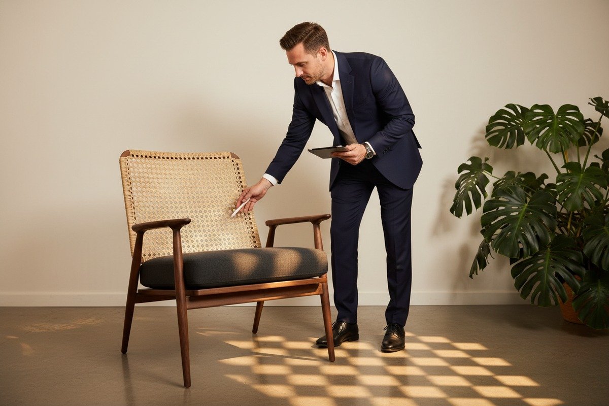 Premium hexagonal weave rattan with star-like openness for artisan furniture manufacturing (ID#2)