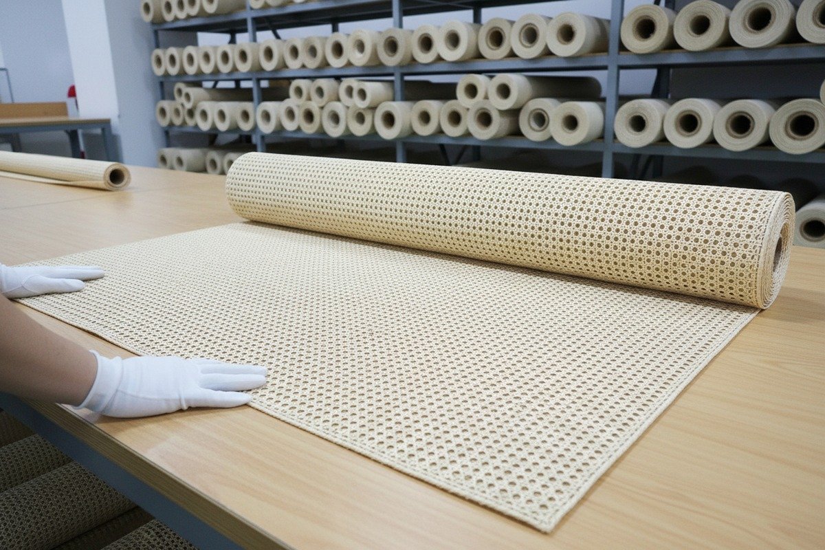 High quality Grade A rattan cane webbing with consistent strands and tight weave (ID#2)