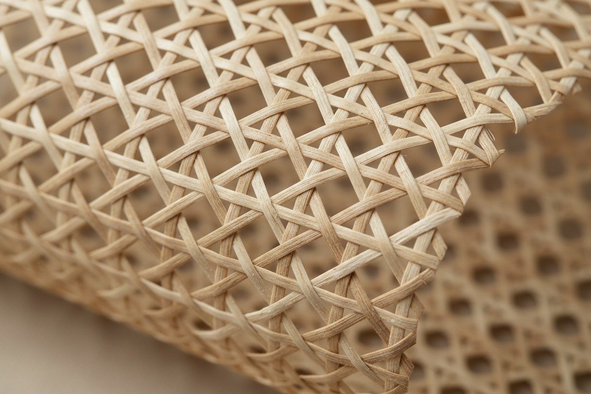 Grade A quality consistency and inspection standards for long natural rattan webbing rolls (ID#5)