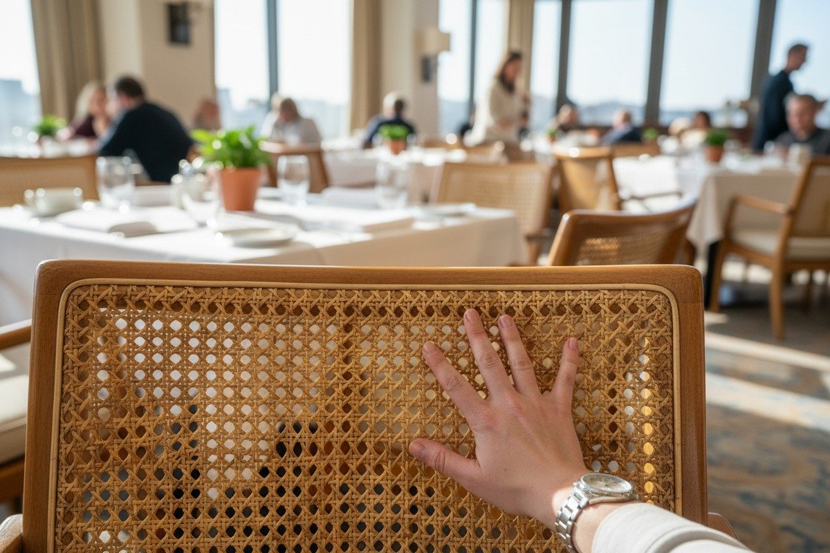 Durable Hotel Rattan Webbing Durable Grade A rattan cane webbing with protective lacquer finish for high-traffic hotel environments (ID#2)