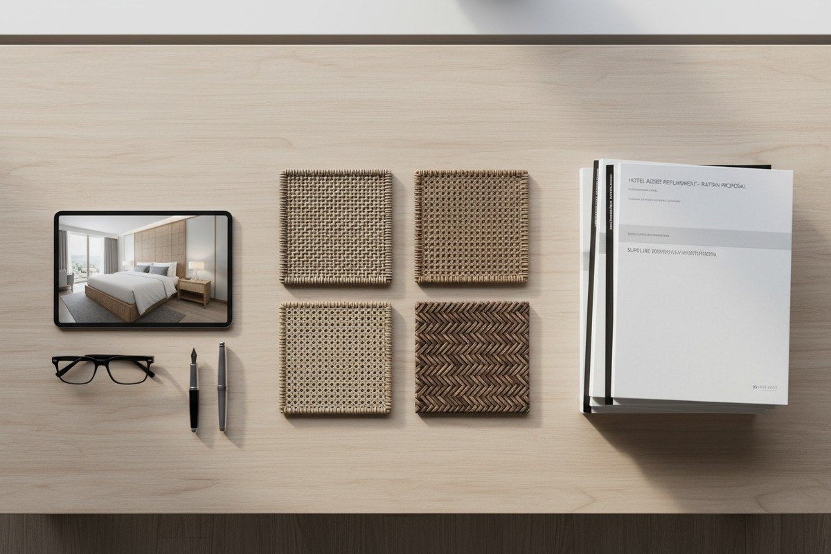 Direct Factory Rattan Sourcing Direct factory supplier providing volume-based pricing for cost-effective hotel furniture rattan procurement (ID#5)