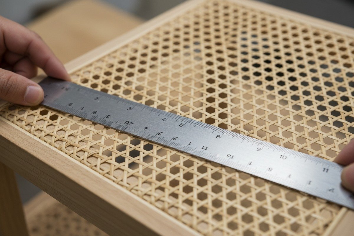 Selecting Grade A natural rattan cane webbing for high quality chair seat restoration (ID#2)