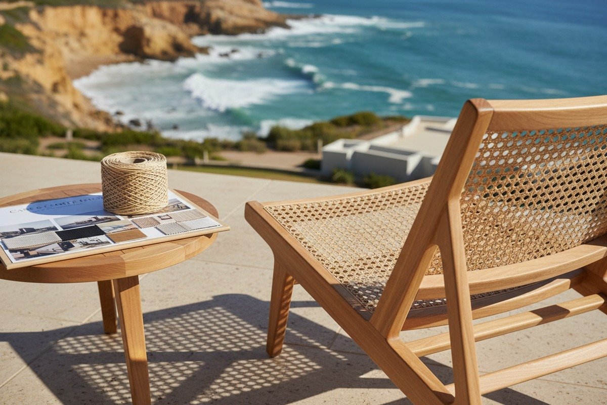 Natural rattan cane webbing used for outdoor furniture design (ID#1)