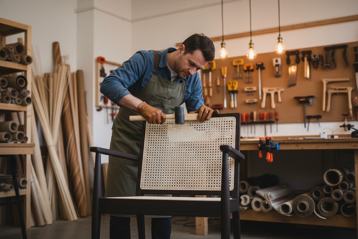 Selección de grados de ratán apropiados para sillas, cabeceros y proyectos de muebles decorativos (ID#3)