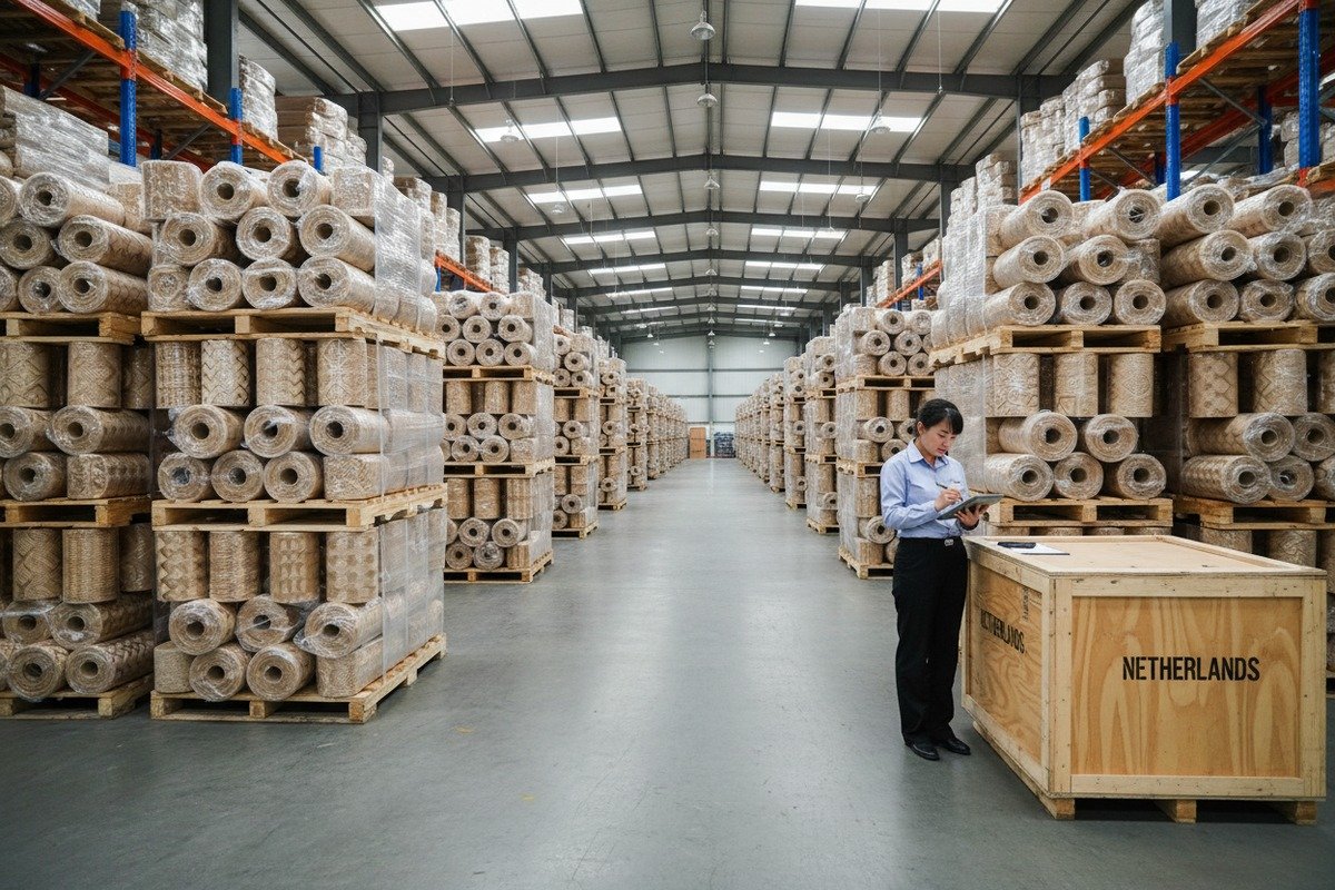 Supplier quality guarantees for durable rattan shipment packaging and anti-mildew treatment documentation (ID#5)