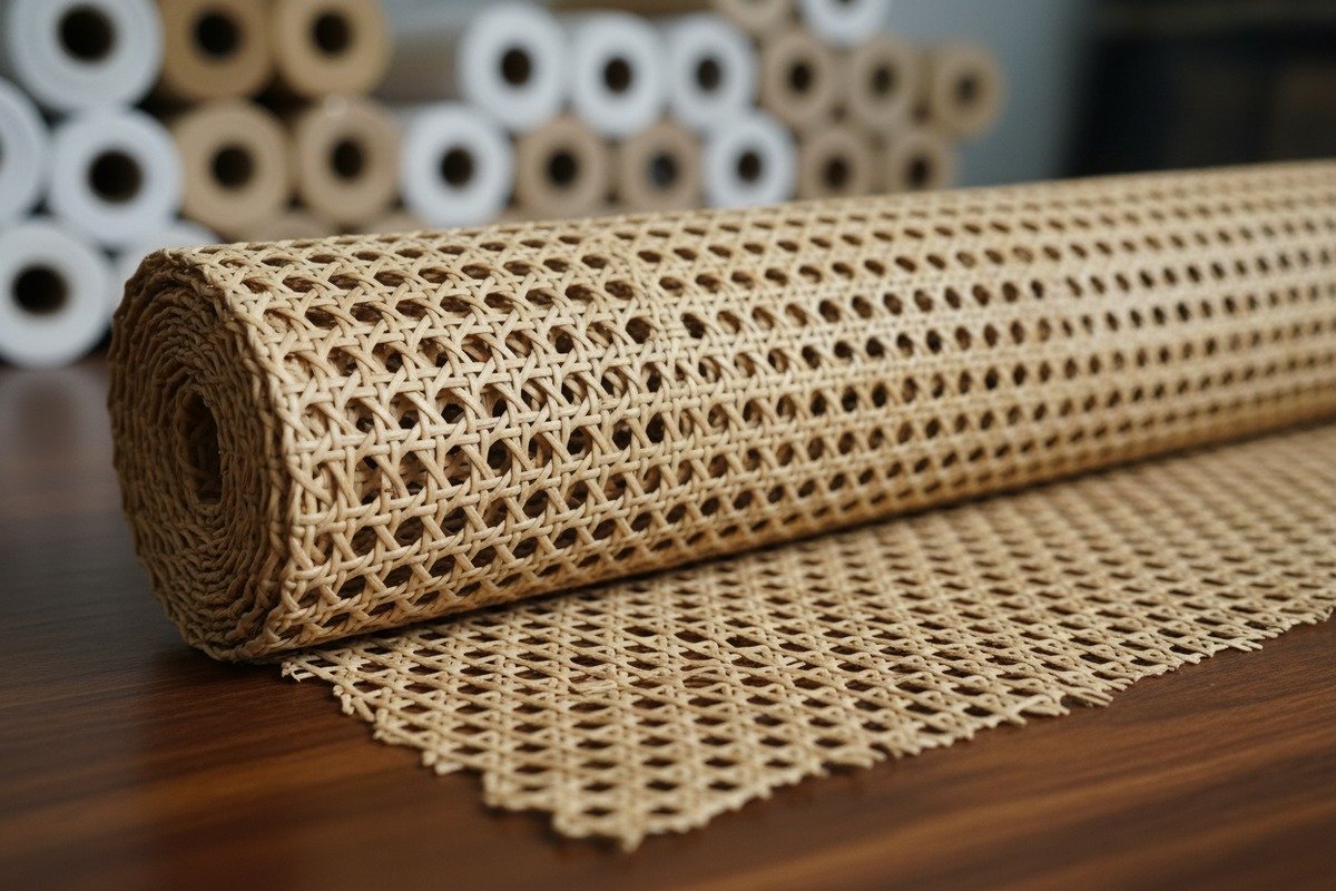 High quality Grade A natural cane webbing for professional vintage chair restoration projects (ID#2)