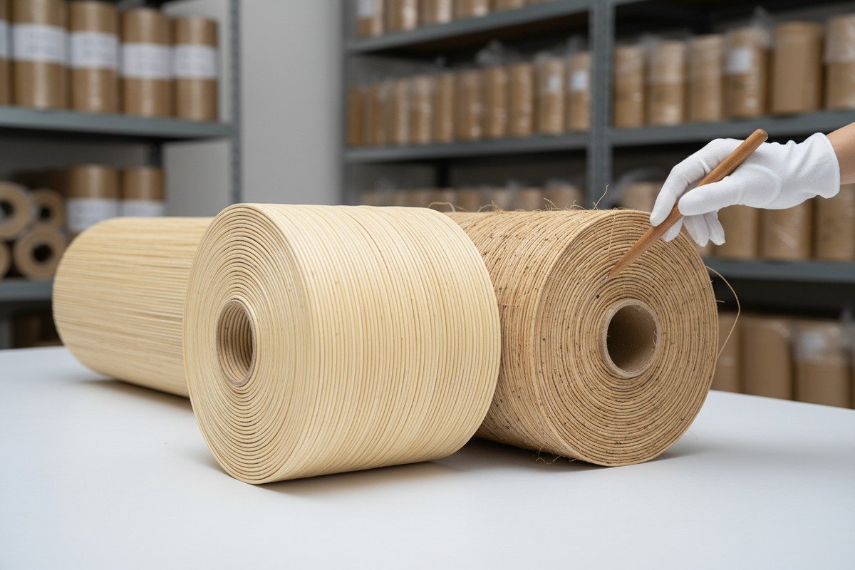 High grade natural rattan webbing with consistent strand thickness for cabinet doors (ID#2)