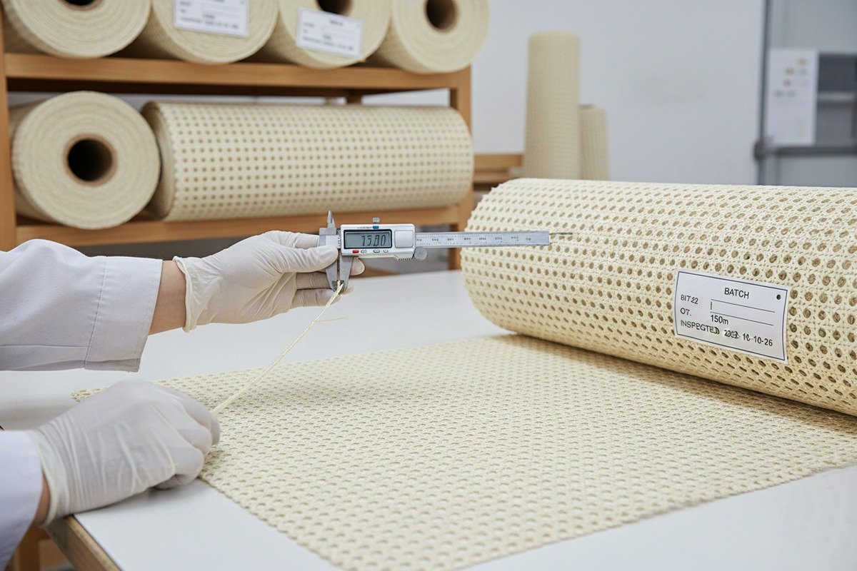 Consistent Rattan Webbing Quality Ensuring consistent quality and weave uniformity in bulk rattan cane webbing orders (ID#2)