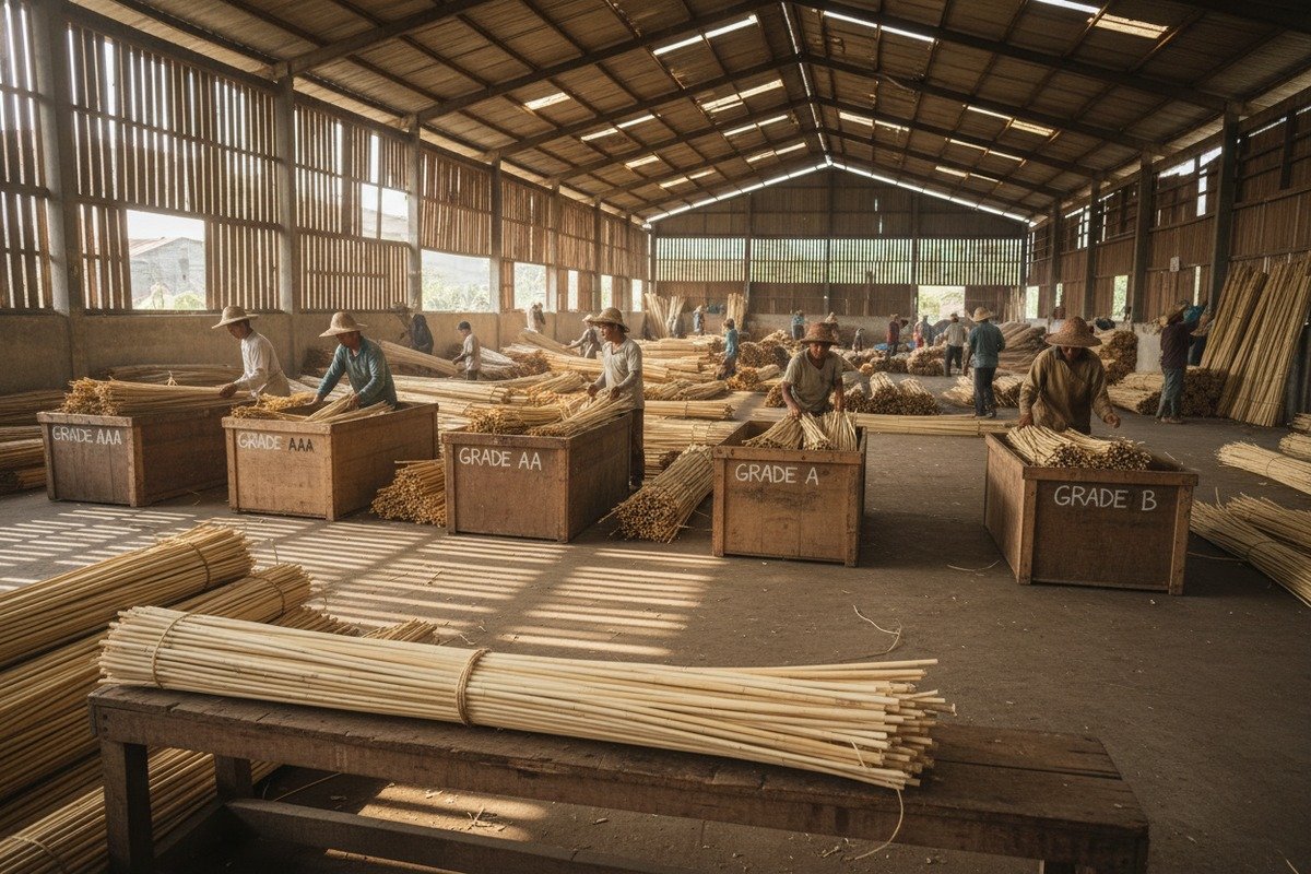 Supplier Credentials and Sourcing Verifying factory credentials and stable raw material sourcing for rattan cane webbing (ID#3)