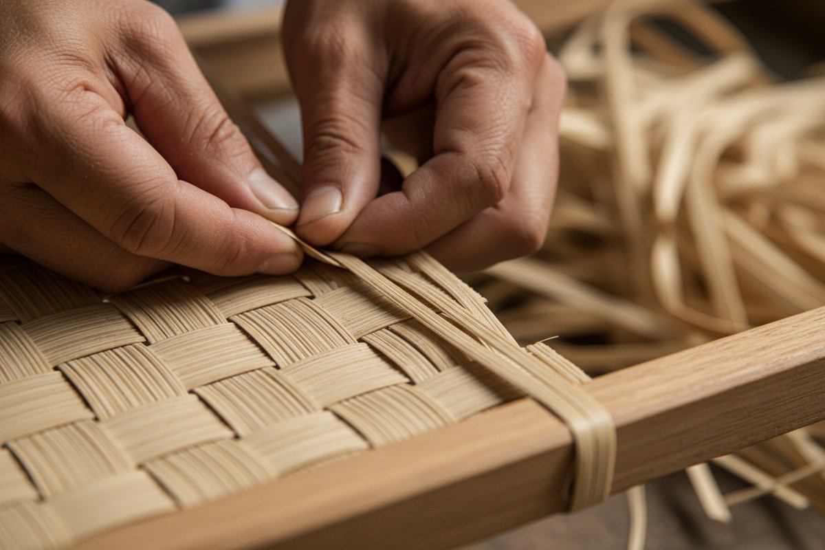 Estándares de Calidad del Ratán Altos estándares de calidad para rollos de tejido de ratán para garantizar la uniformidad del tejido y la durabilidad (ID#4)