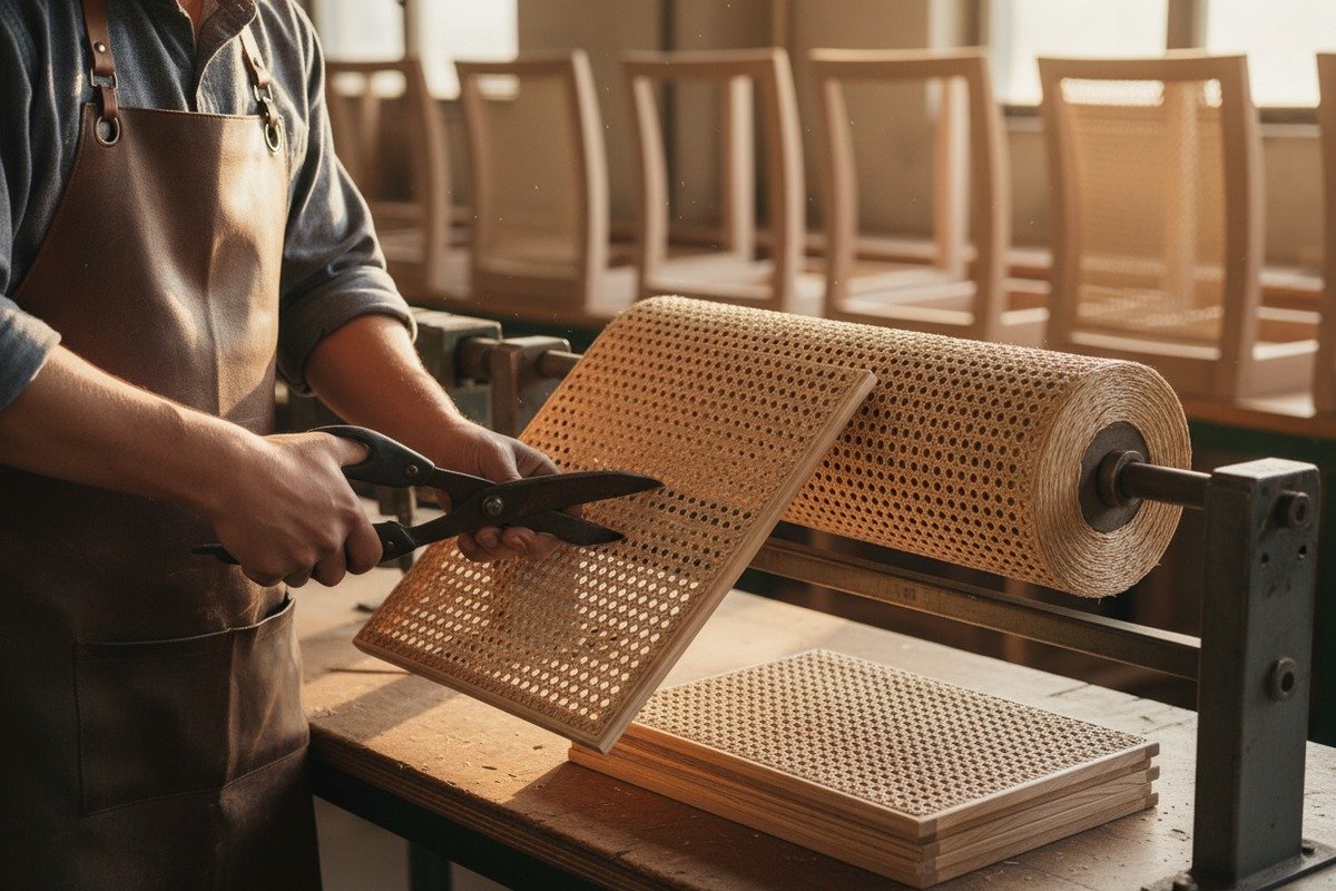 Kundenspezifische Rattanknotenlängen Kundenspezifische Rollenlängen von Rattangeflecht zur Reduzierung von Materialabfall in der Möbelherstellung (ID#3)