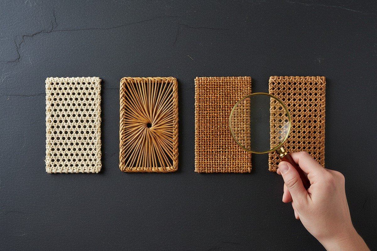 Quality control process for consistent thickness in bulk rattan cane webbing orders (ID#4)