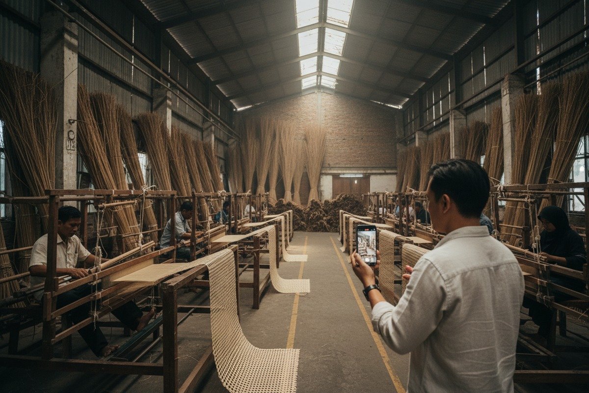 Finding direct rattan manufacturers in Indonesia or China to reduce wholesale furniture costs (ID#2)