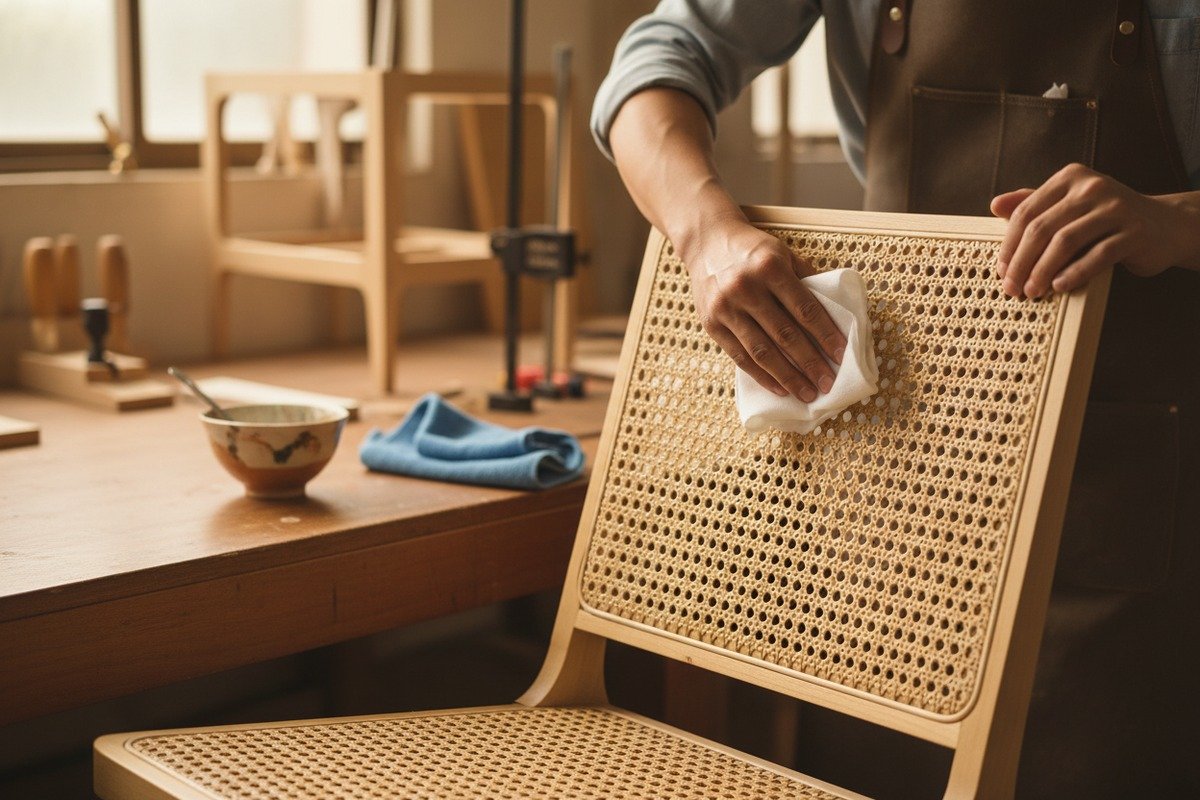 Ideal Rattan Environment Maintenance Maintaining ideal indoor humidity and temperature to prevent mildew on rattan cane webbing (ID#4)