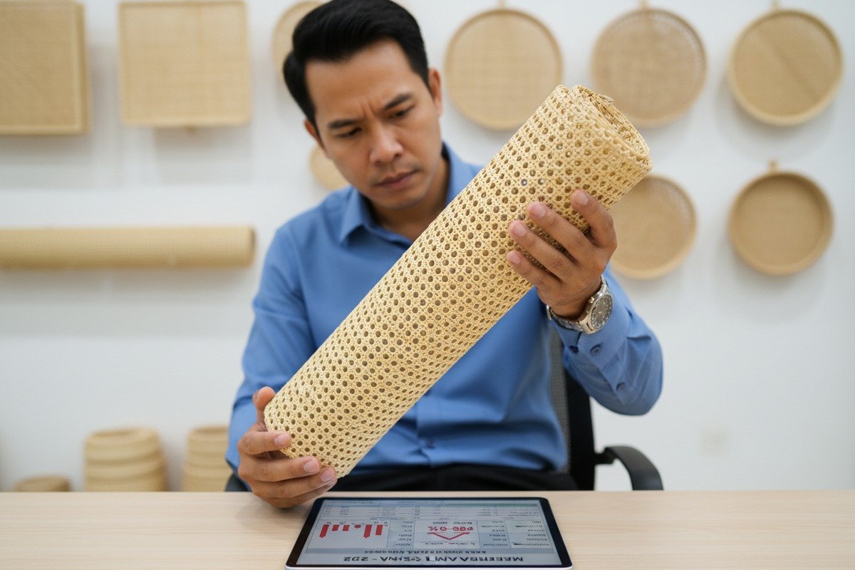 Peak Season Rattan Pricing Natural rattan cane webbing rolls with price increases during peak demand seasons (ID#2)