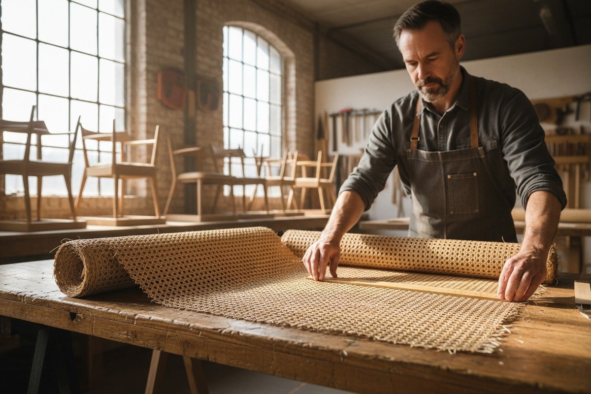 Choisir du cannage en rotin naturel pour des projets de restauration de meubles professionnels (ID#1)