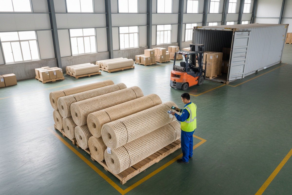 Considerations for shipping rattan cane webbing over long distances safely (ID#1)