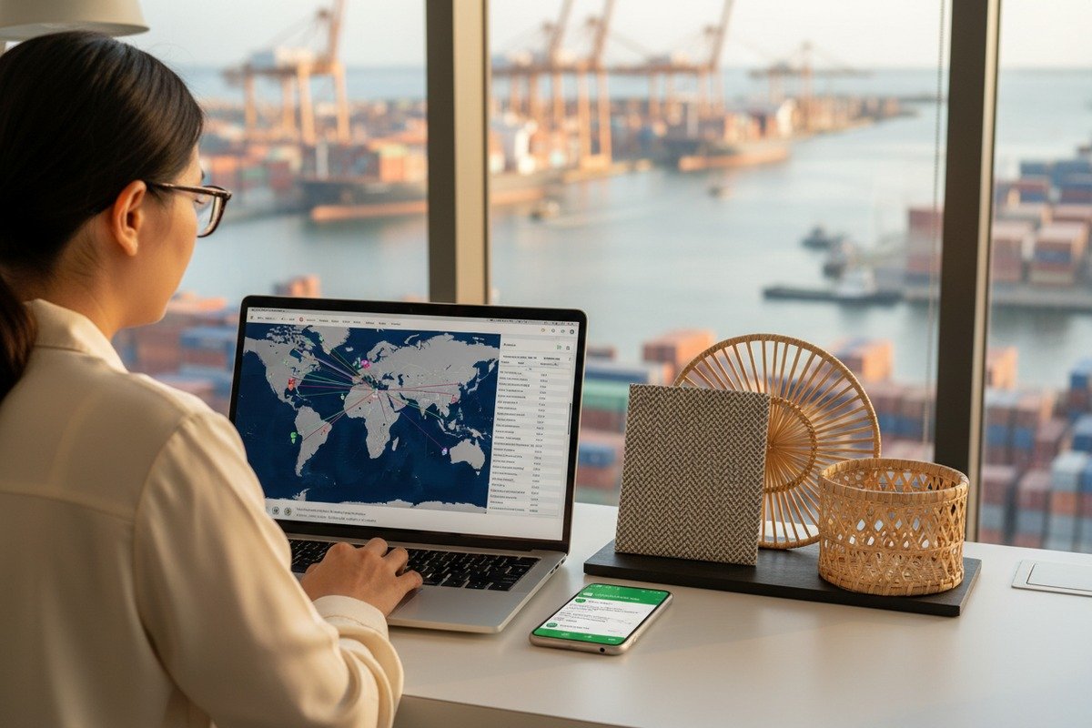 Choosing cost-effective shipping methods like sea freight or express for international rattan imports (ID#4)