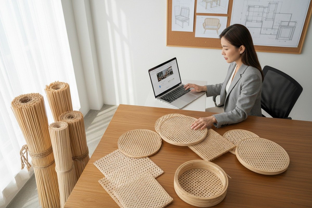 Buying natural rattan cane webbing online for furniture manufacturing and wholesale supply (ID#1)