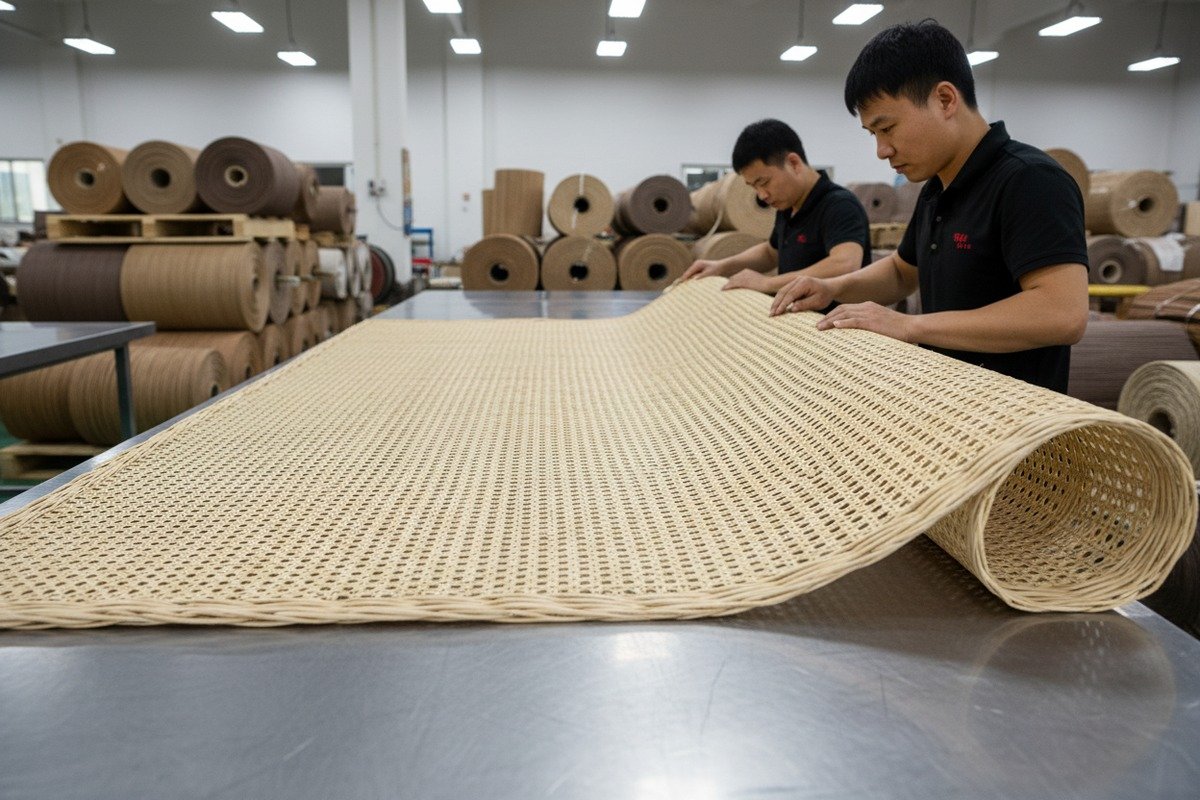 Grade A Rattan Quality High quality Grade A rattan material maintained during custom size weaving processes (ID#3)
