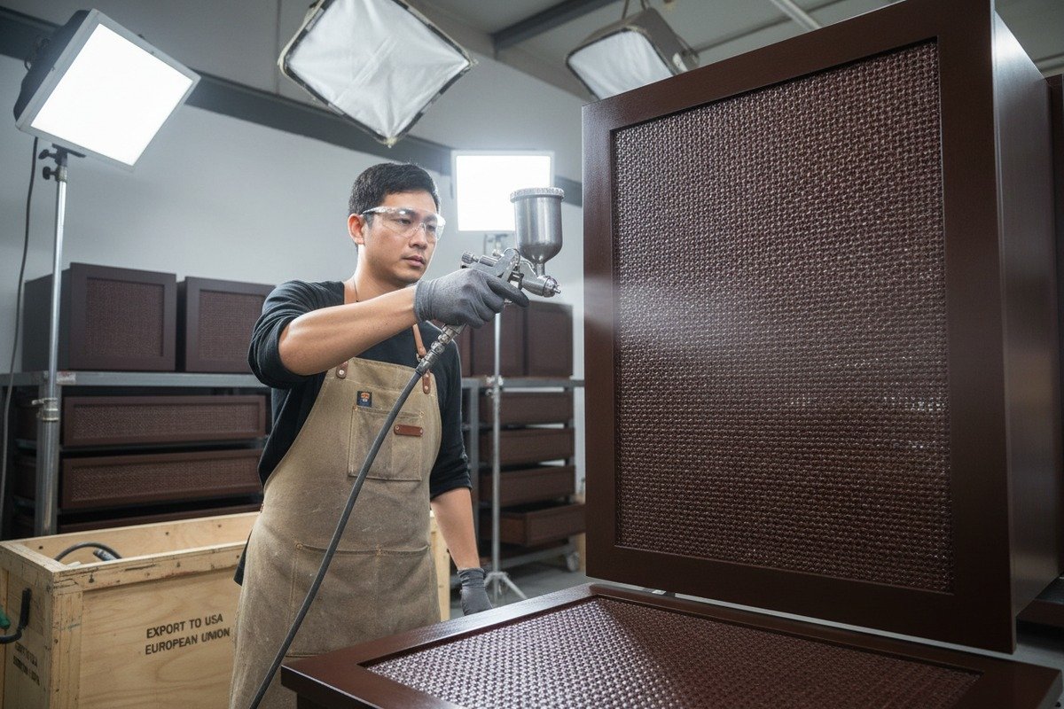 Bulk Rattan Color Consistency Quality inspection of bulk rattan orders to ensure color consistency and batch standards (ID#5)