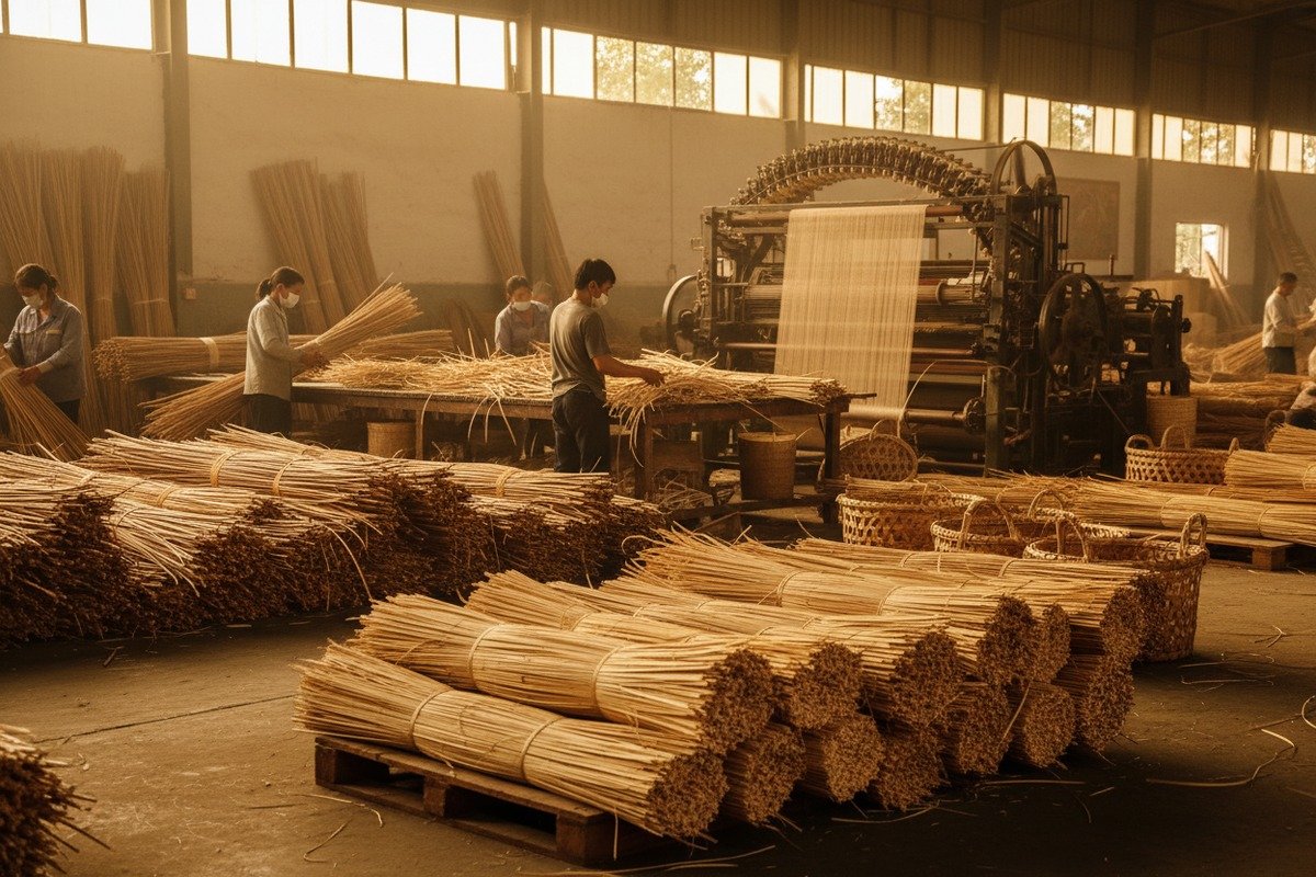 Direct Indonesian Rattan Sourcing Sourcing high-quality rattan directly from Indonesian processing facilities for better traceability and cost (ID#4)